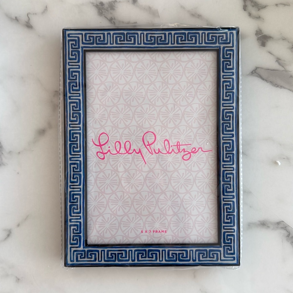 *NWT* Lilly Pulitzer 5”x7” Greek Key Picture Frame